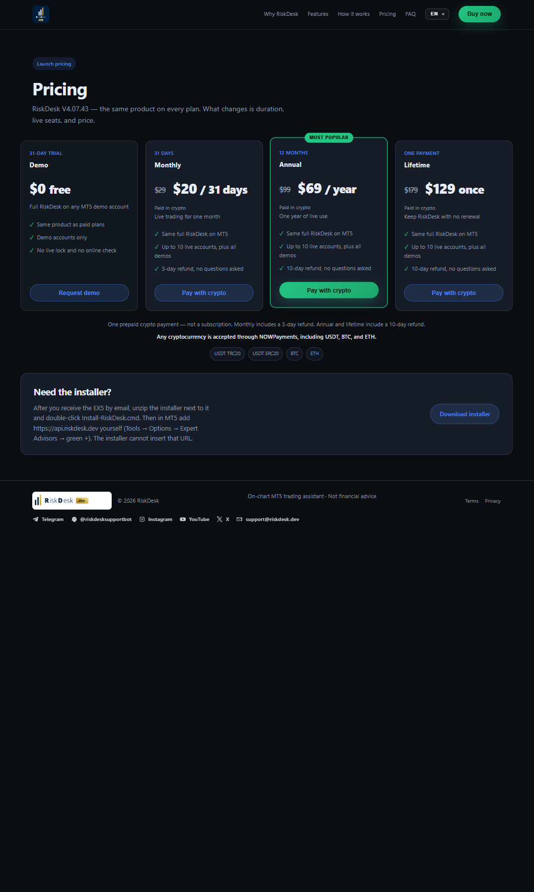 Pricing