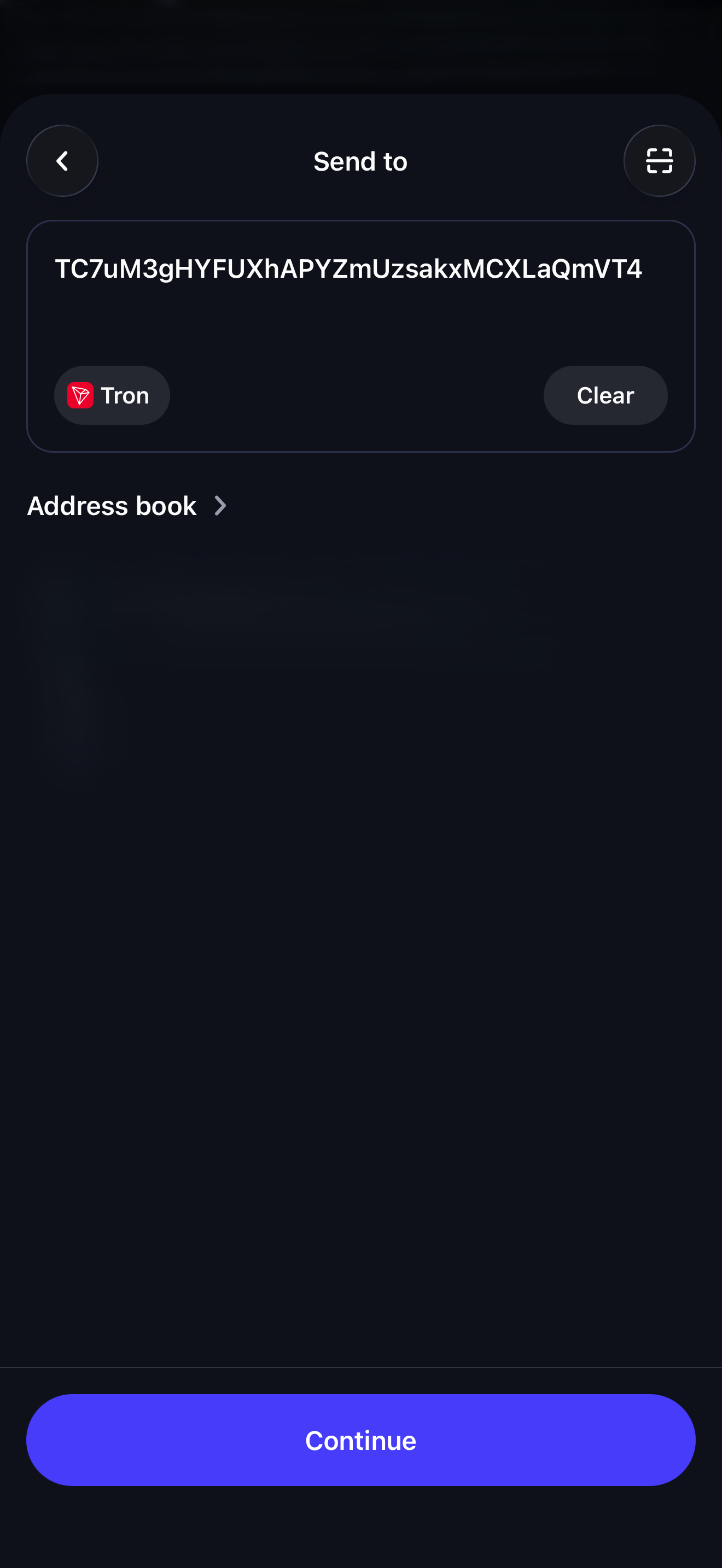Confirm address